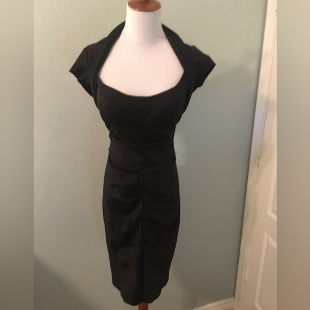 Cachè Vintage 80s/Y2K Cut-Out Evening Cocktail Dress